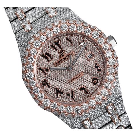 fake gold and diamond watch|diamond watch iced out.